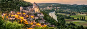 La Dordogne entre Castelnaud et Beynac panorama vacances nature Dordogne